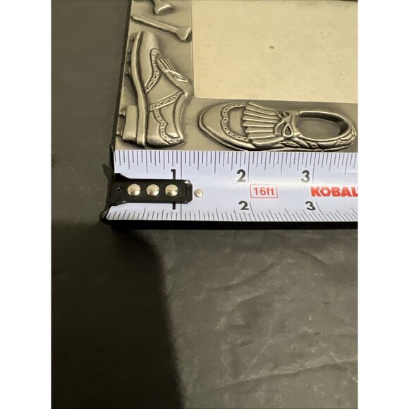 Pewter Picture Frame Golf Theme Standing 7x6” Holds 3.5 x 5” Photo Picture - Picture 5 of 14